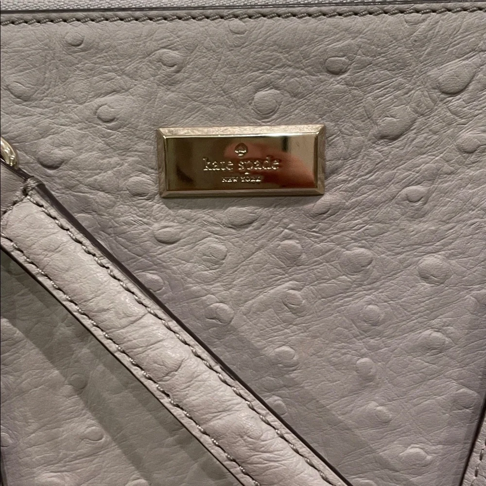 Kate Spade New York Loden Bristol Drive Ostrich Embossed Leather Bag